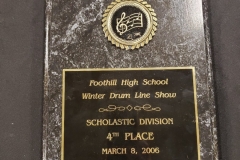 2006 - Foothill Winter Drum Line Show