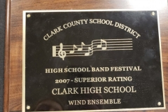 2007 - CCSD Concert Band Festival