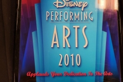 2010 - Disney Performing Arts