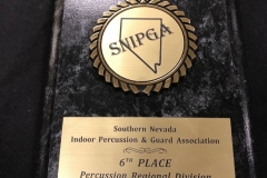 2013 - SNIPGA Indoor Percussion